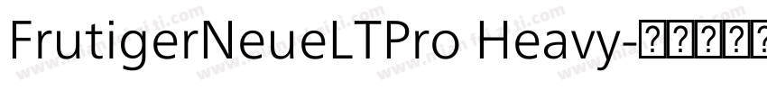FrutigerNeueLTPro Heavy字体转换